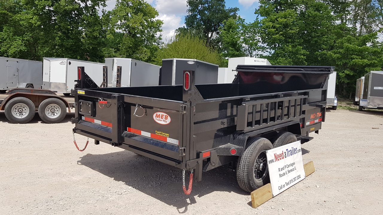 New 2026 MEB 82x14 Telescopic Dump Trailer 14K
