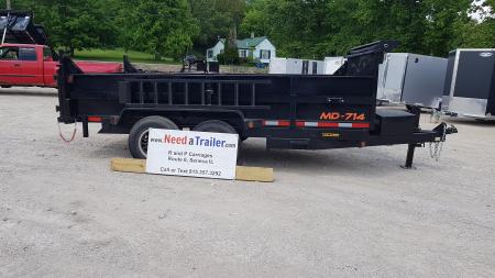 New 2026 MEB 82x14 Telescopic Dump Trailer 14K