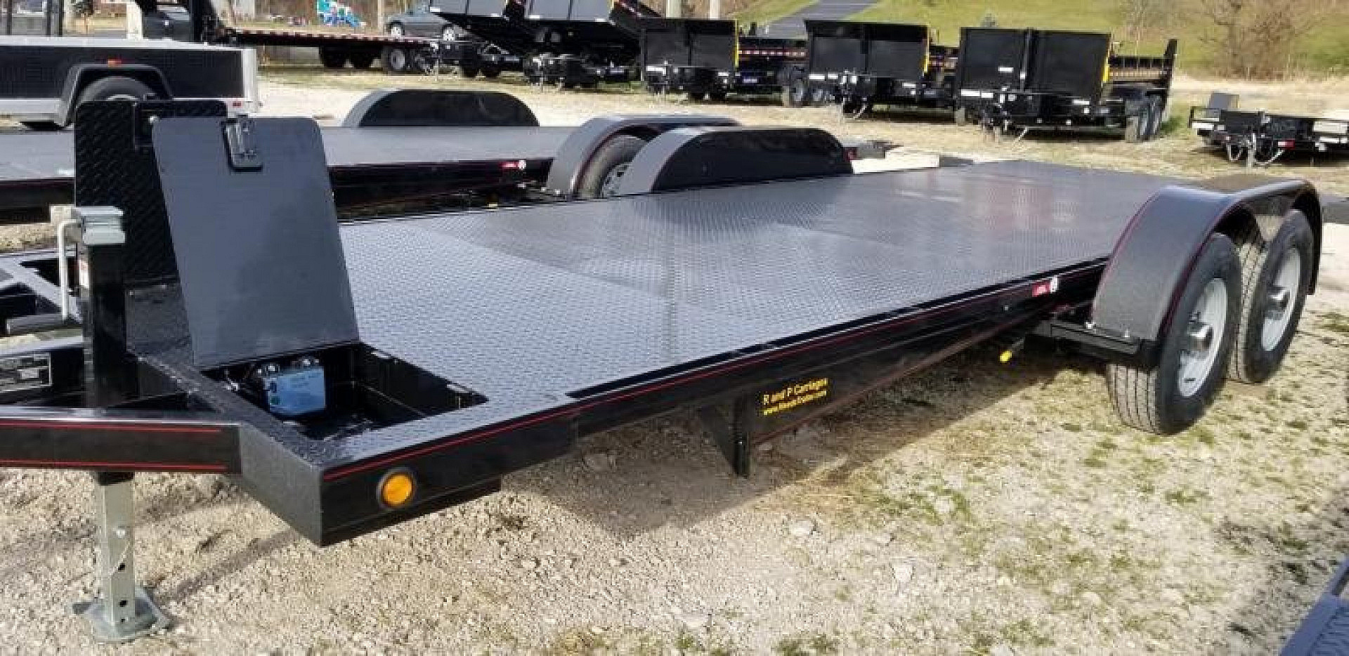 New 2025 10K Kwik Load Trailers 7x20 Steel Texas Rollback Auto Hauler Trailer / Racing Trailer