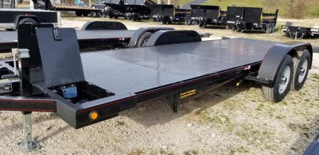 New 2025 10K Kwik Load Trailers 7x20 Steel Texas Rollback Auto Hauler Trailer / Racing Trailer