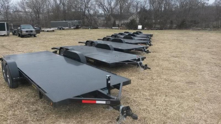 New 2025 10K Kwik Load Trailers 7x20 Steel Texas Rollback Auto Hauler Trailer / Racing Trailer