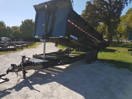New 2027 Sure-Trac 82x16 Telescopic Dump Trailer w/4' Sides 14K