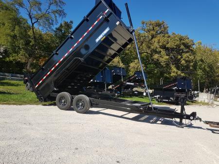 New 2027 Sure-Trac 82x16 Telescopic Dump Trailer w/4' Sides 14K