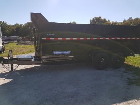 New 2027 Sure-Trac 82x16 Telescopic Dump Trailer w/4' Sides 14K
