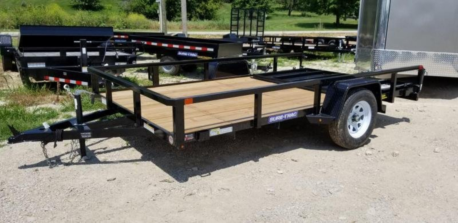 New 2026 Sure-Trac 7x12 Tube Top Utility Trailer w/Gate Utility Trailer
