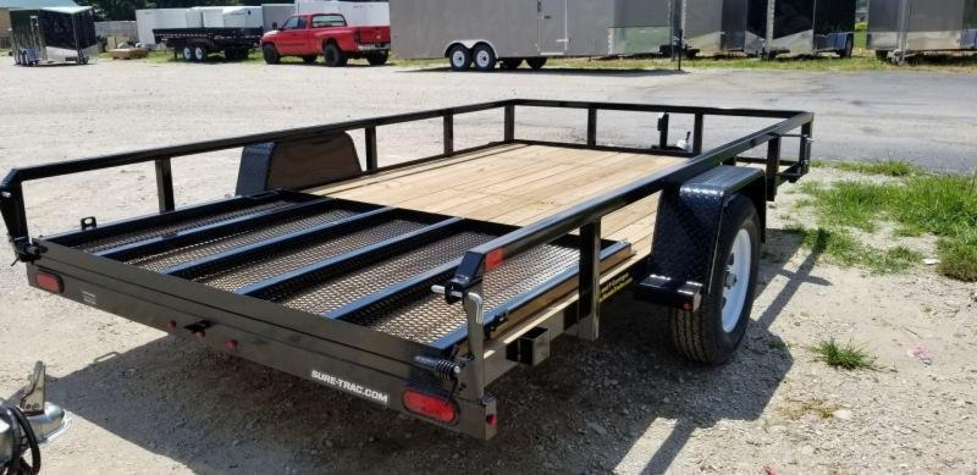 New 2026 Sure-Trac 7x12 Tube Top Utility Trailer w/Gate Utility Trailer