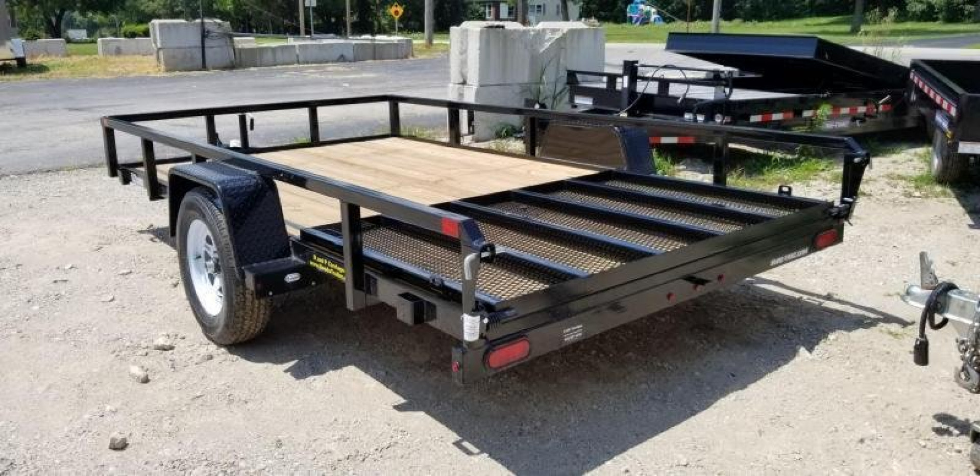 New 2026 Sure-Trac 7x12 Tube Top Utility Trailer w/Gate Utility Trailer