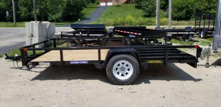 New 2026 Sure-Trac 7x12 Tube Top Utility Trailer w/Gate Utility Trailer