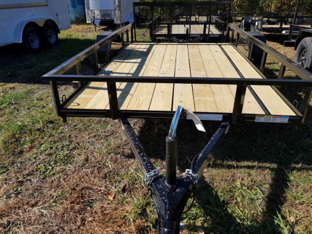 New 2026 MEB 77x12 Angle Frame Utility Trailer w/Gate Utility Trailer
