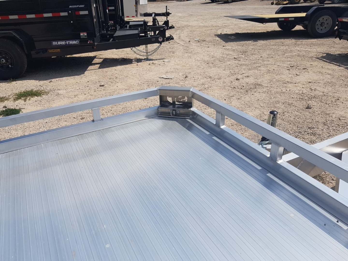 New 2026 Sure-Trac 7X12 Aluminum Low Side Utility Trailer 3K