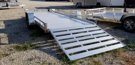 New 2026 Sure-Trac 7X12 Aluminum Low Side Utility Trailer 3K