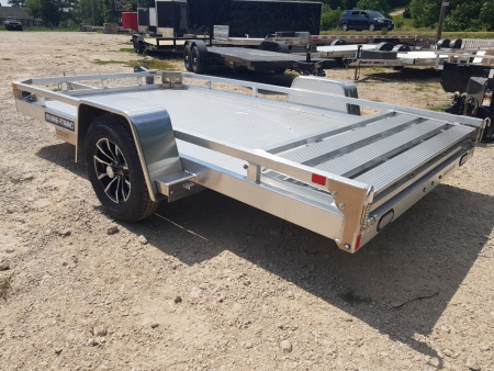 New 2026 Sure-Trac 7X12 Aluminum Low Side Utility Trailer 3K