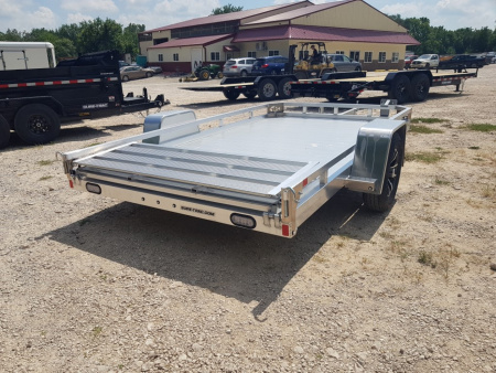 New 2026 Sure-Trac 7X12 Aluminum Low Side Utility Trailer 3K
