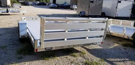 New 2026 Sure-Trac 7X12 Aluminum Low Side Utility Trailer 3K