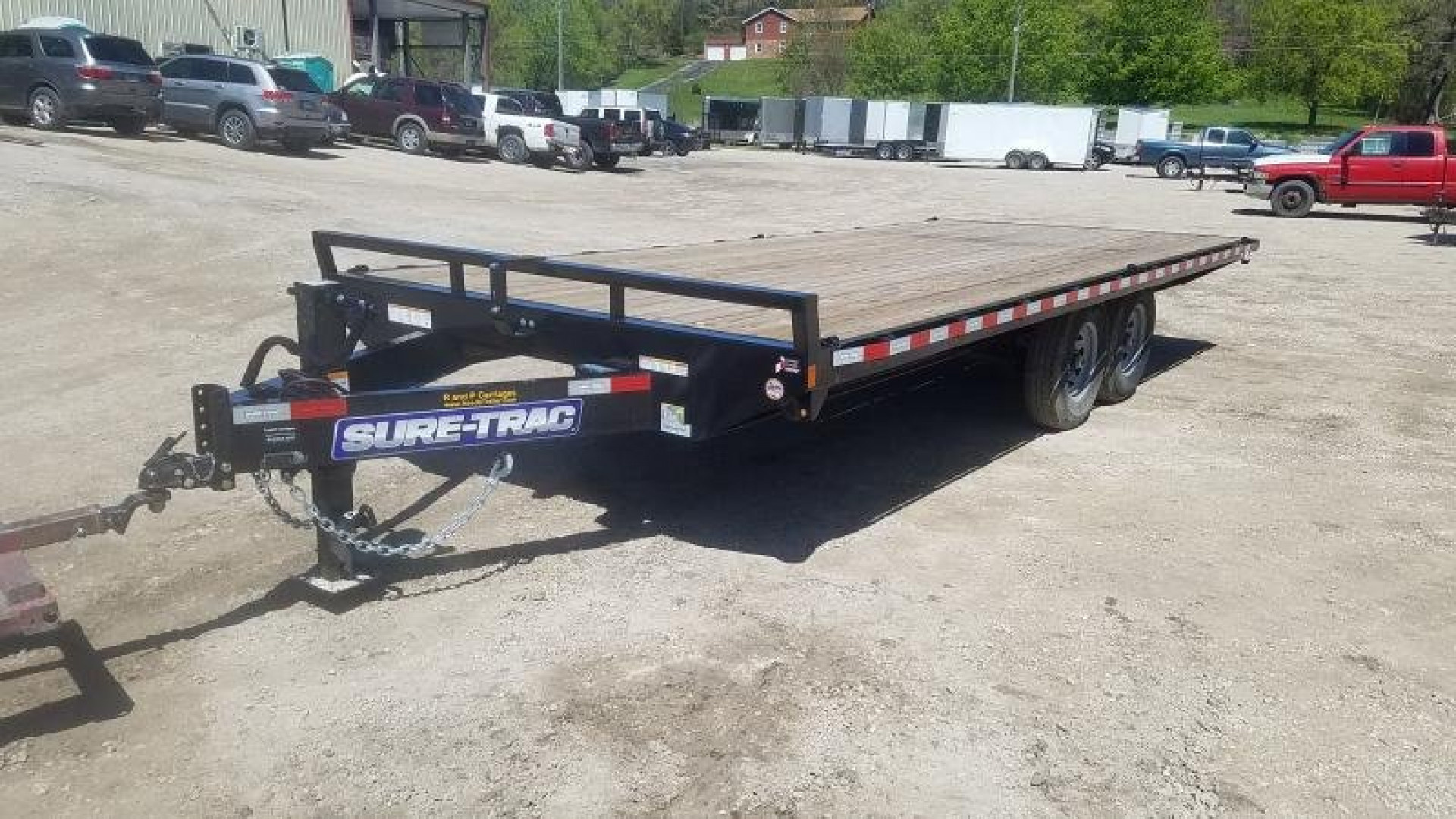 New 2025 Sure-Trac 8.5 x 20' Flatbed Deckover 14K Trailer