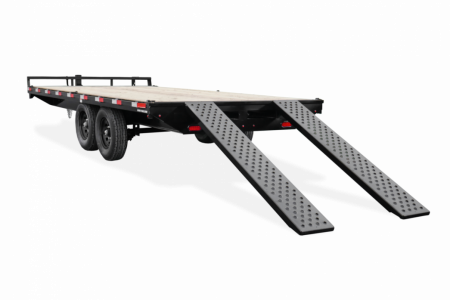 New 2025 Sure-Trac 8.5 x 20' Flatbed Deckover 14K Trailer