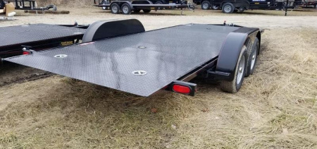 New 2025 7K Kwik Load Trailers 7x18 Steel Texas Rollback Open Auto Hauler / Racing Trailer