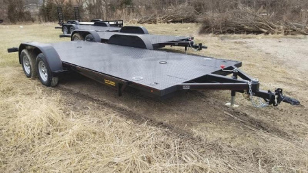 New 2025 7K Kwik Load Trailers 7x18 Steel Texas Rollback Open Auto Hauler / Racing Trailer