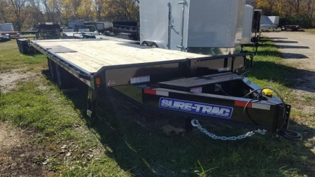 New 2023 Sure Trac 8 5x22 Power Tilt Equipment Deckover Trailer 15k