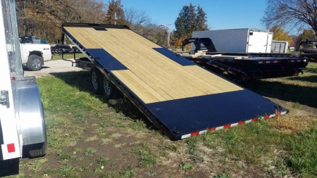 New 2023 Sure Trac 8 5x22 Power Tilt Equipment Deckover Trailer 15k