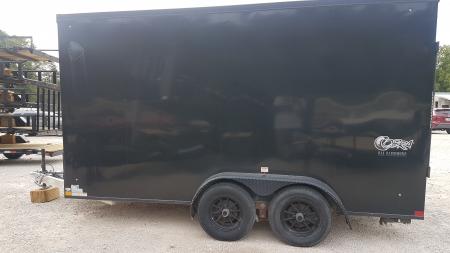Used 2023 Stealth 7x14 Cobra Aluminum Cargo/ Enclosed Trailer