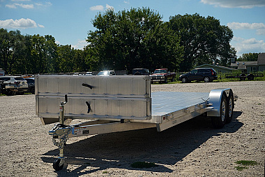 New 2026 R&R 7x20 All Aluminum Open Auto Hauler Car / Racing Trailer