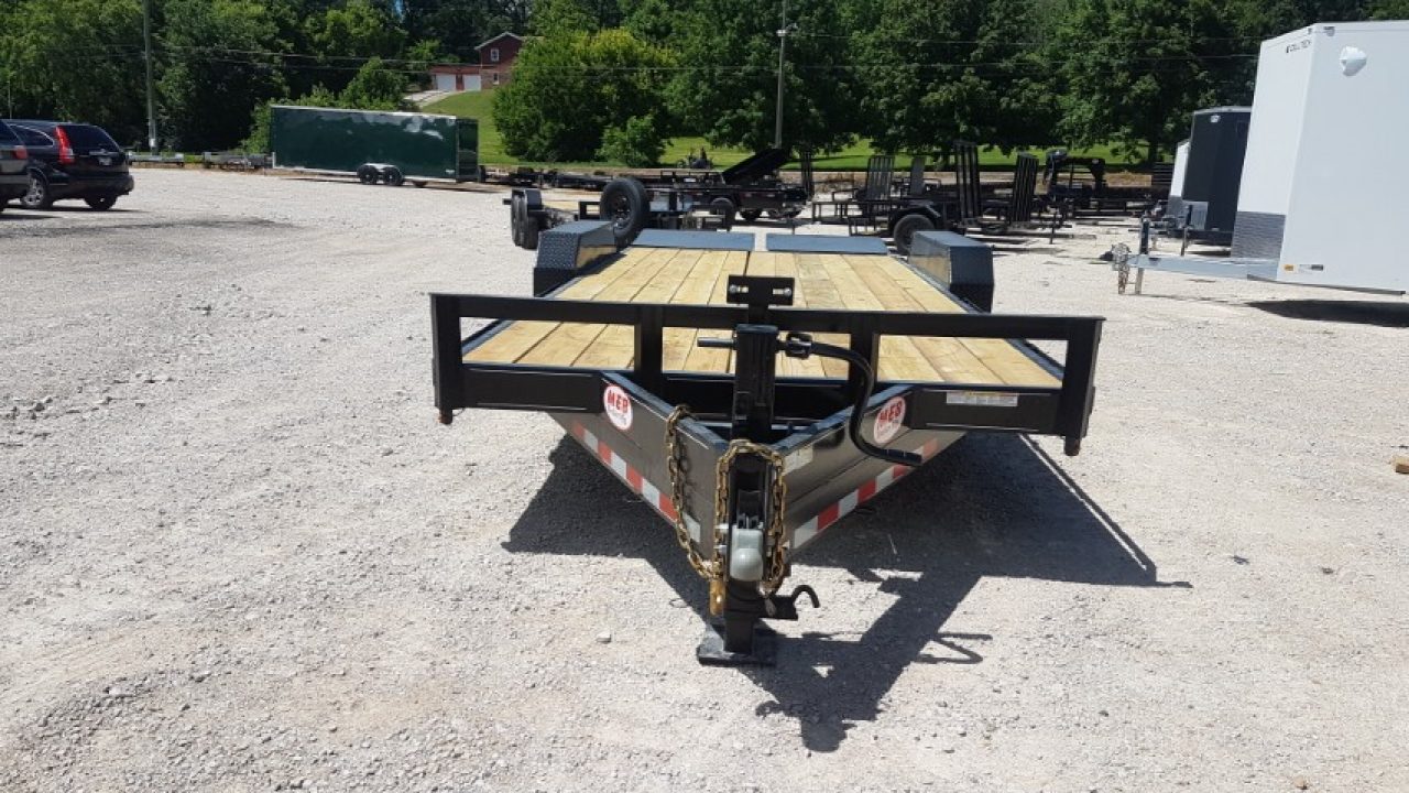 New 2026 MEB 7x17+3 Equipment Trailer w/ Full Width Ramps