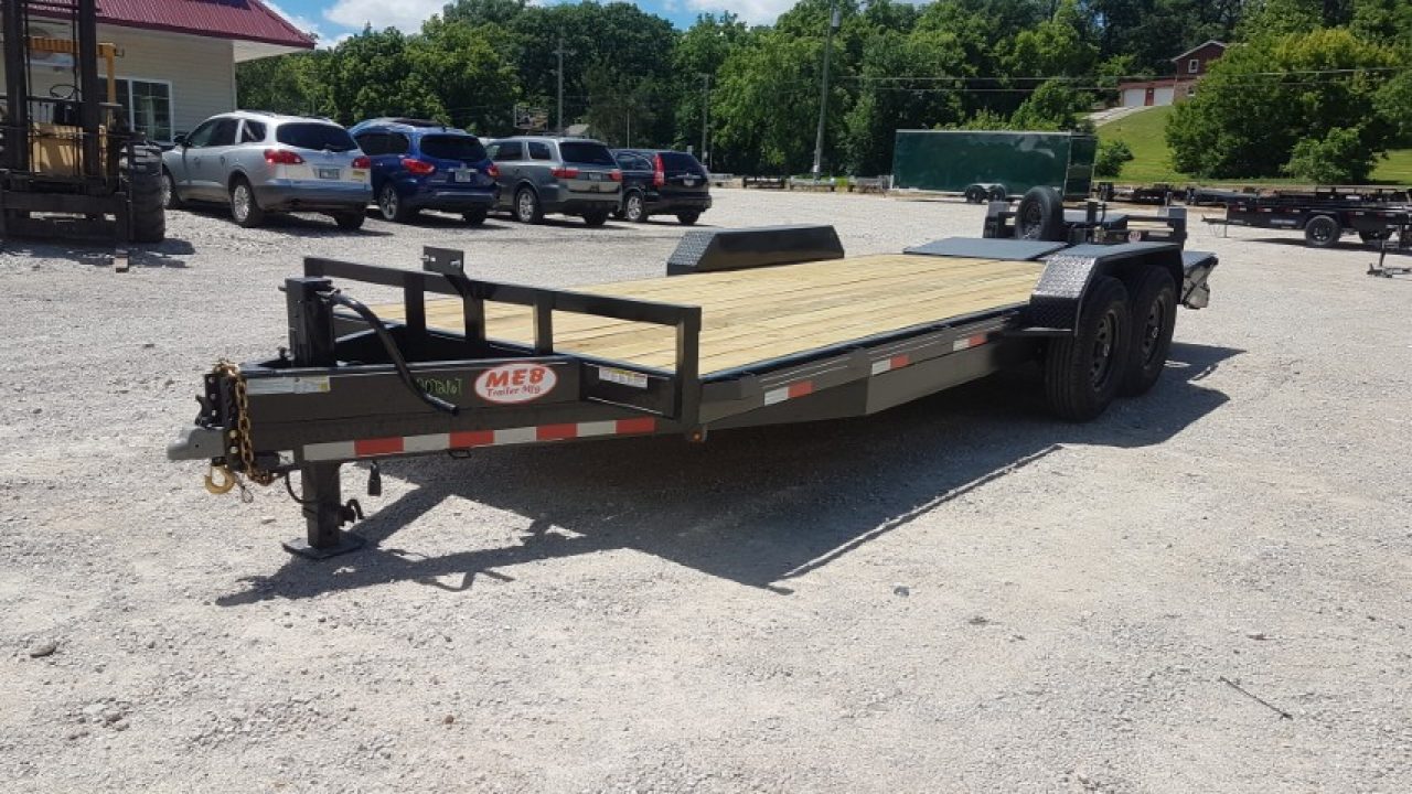 New 2026 MEB 7x17+3 Equipment Trailer w/ Full Width Ramps