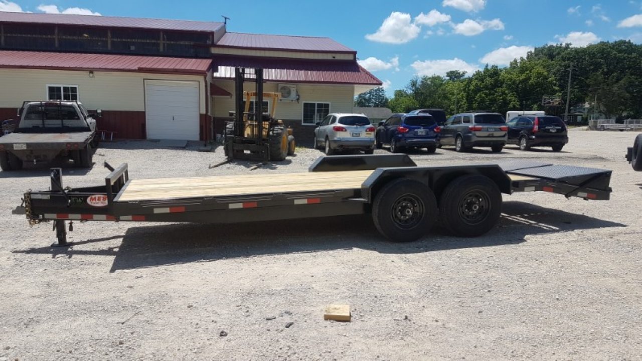 New 2026 MEB 7x17+3 Equipment Trailer w/ Full Width Ramps