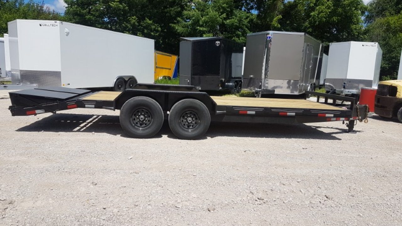 New 2026 MEB 7x17+3 Equipment Trailer w/ Full Width Ramps