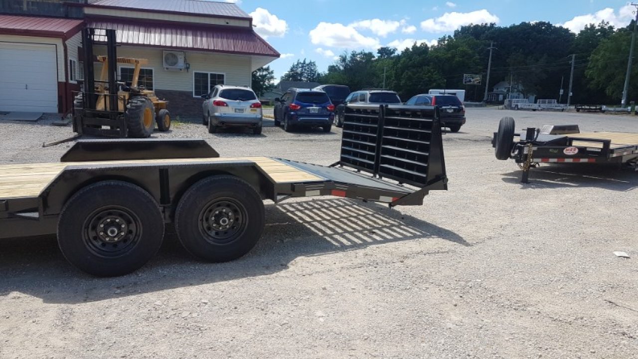 New 2026 MEB 7x17+3 Equipment Trailer w/ Full Width Ramps