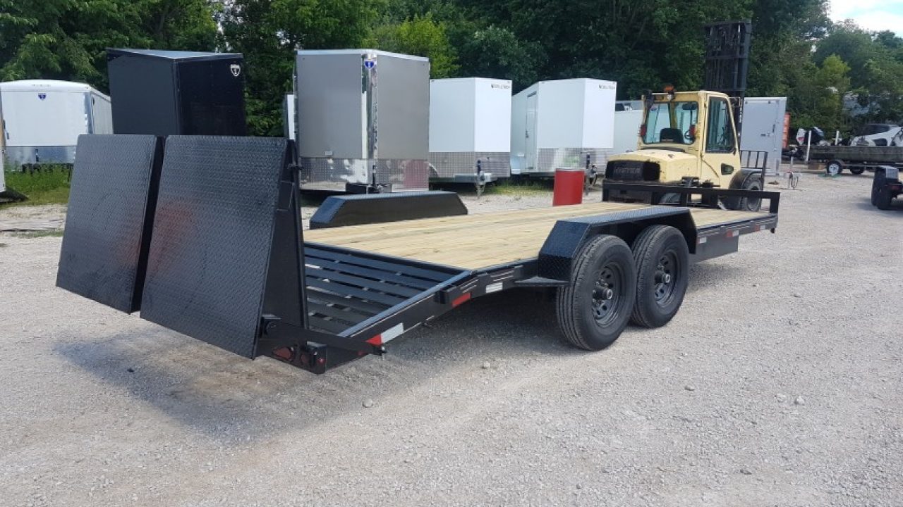 New 2026 MEB 7x17+3 Equipment Trailer w/ Full Width Ramps