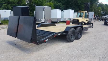 New 2026 MEB 7x17+3 Equipment Trailer w/ Full Width Ramps