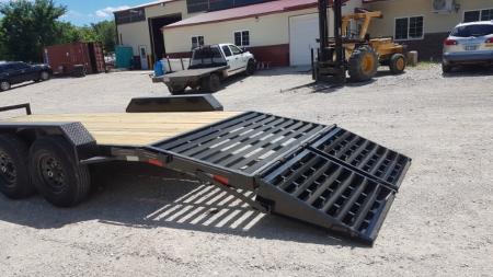 New 2026 MEB 7x17+3 Equipment Trailer w/ Full Width Ramps