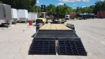 New 2026 MEB 7x17+3 Equipment Trailer w/ Full Width Ramps