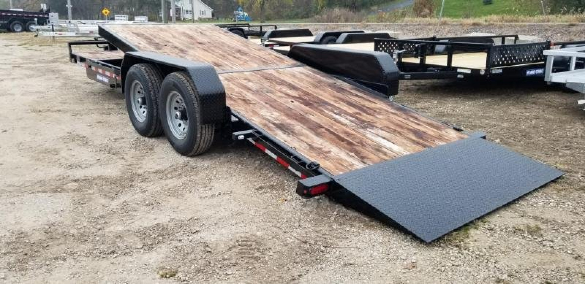 New 2022 Sure-Trac 7x18+4 Tilt Deck Equipment Trailer Value 14k GVWR