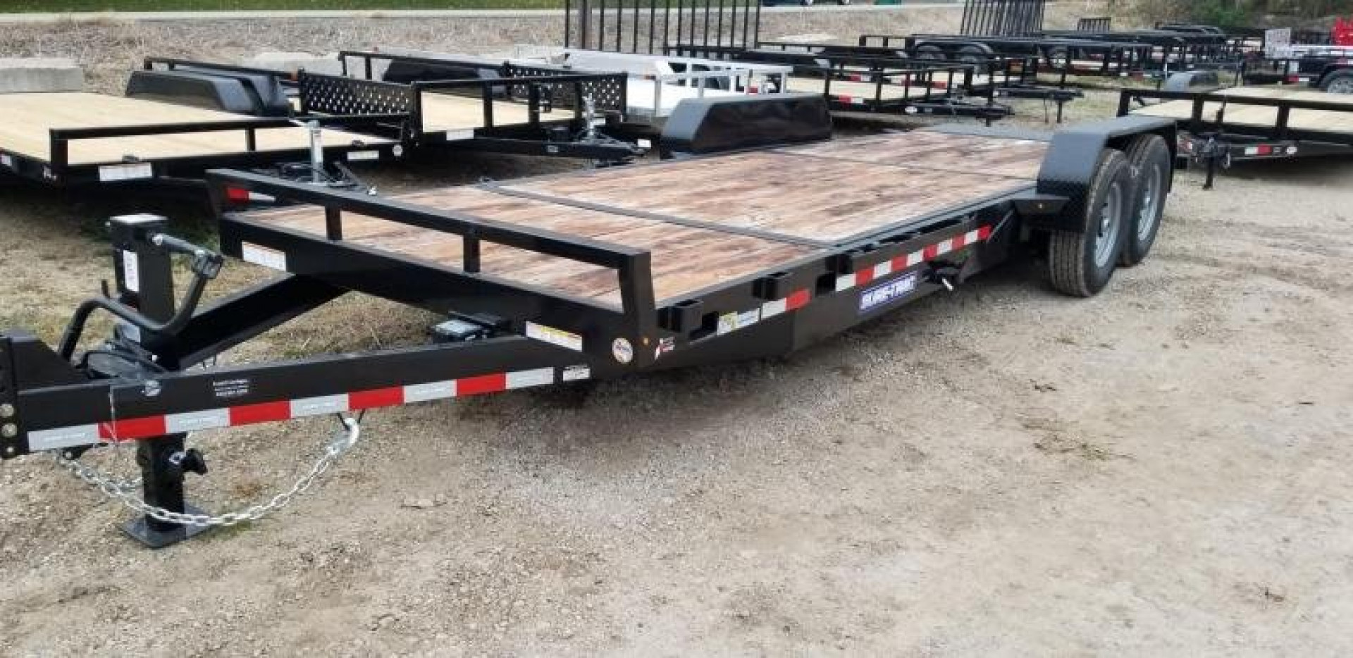 New 2022 Sure-Trac 7x18+4 Tilt Deck Equipment Trailer Value 14k GVWR