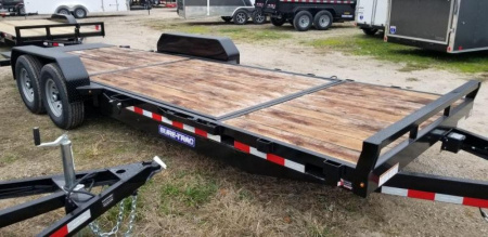 New 2022 Sure-Trac 7x18+4 Tilt Deck Equipment Trailer Value 14k GVWR