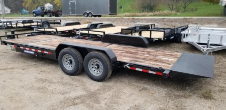 New 2022 Sure-Trac 7x18+4 Tilt Deck Equipment Trailer Value 14k GVWR