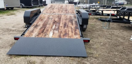 New 2022 Sure-Trac 7x18+4 Tilt Deck Equipment Trailer Value 14k GVWR