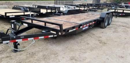New 2022 Sure-Trac 7x18+4 Tilt Deck Equipment Trailer Value 14k GVWR