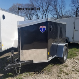 New 2024 Interstate 4x6 SFC Enclosed Cargo Trailer 3k GVWR