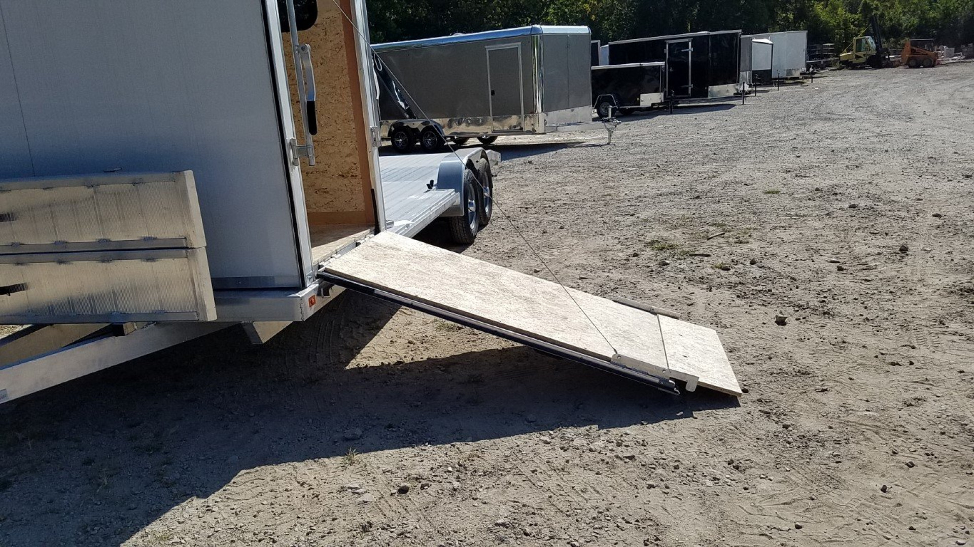 New 2025 R&R 7x24 Aluminum Car Trailer Wide Front 7K W/Add a cab
