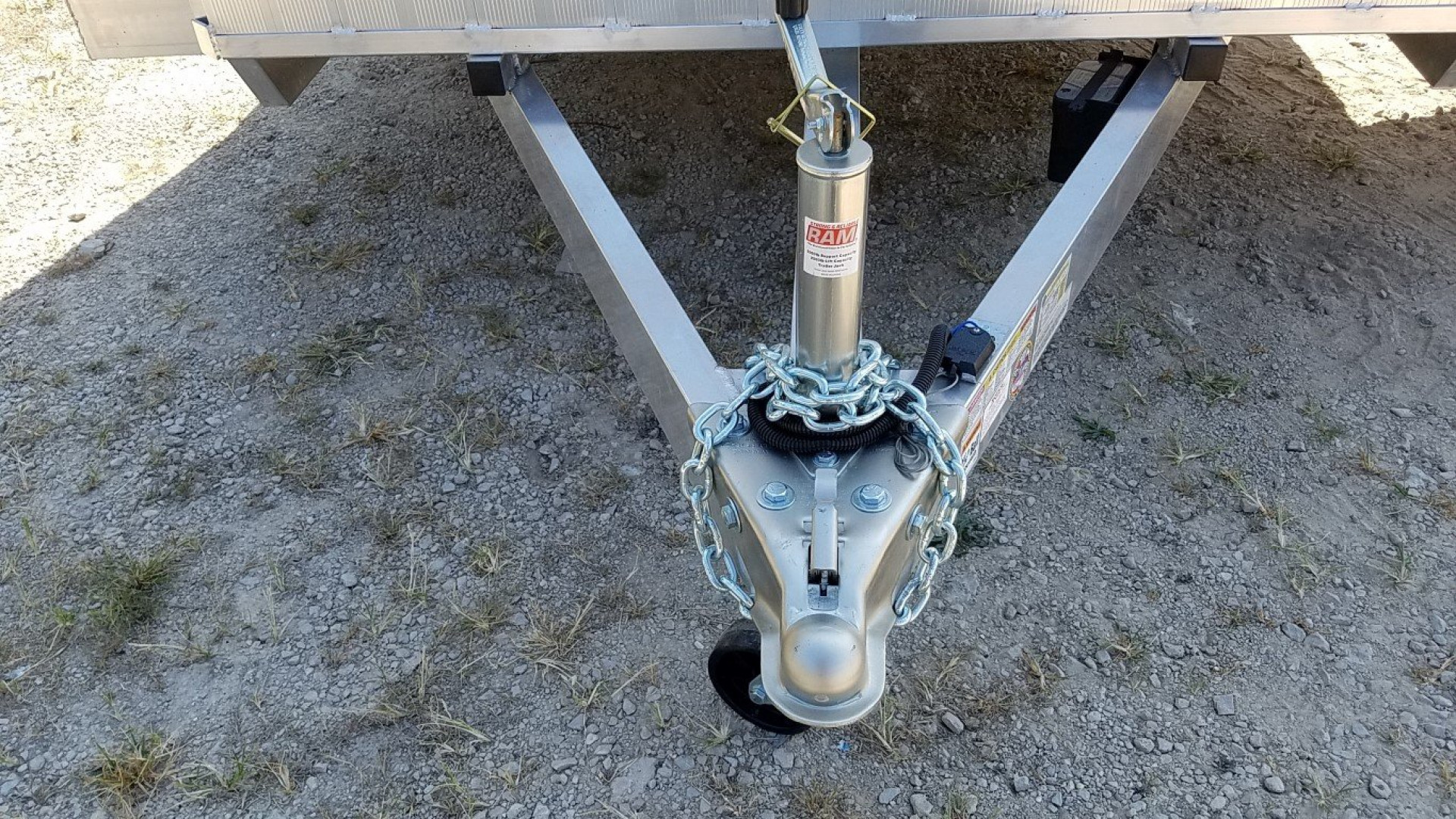 New 2025 R&R 7x24 Aluminum Car Trailer Wide Front 7K W/Add a cab