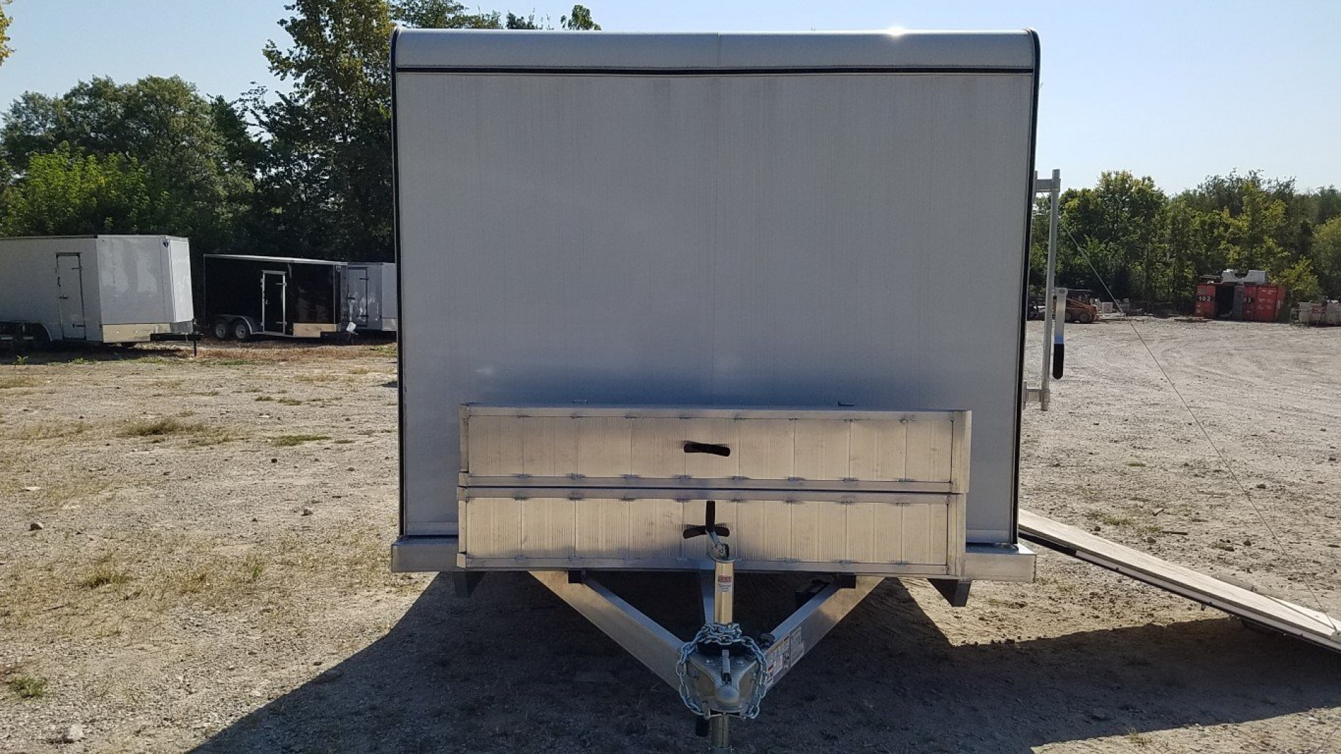 New 2025 R&R 7x24 Aluminum Car Trailer Wide Front 7K W/Add a cab