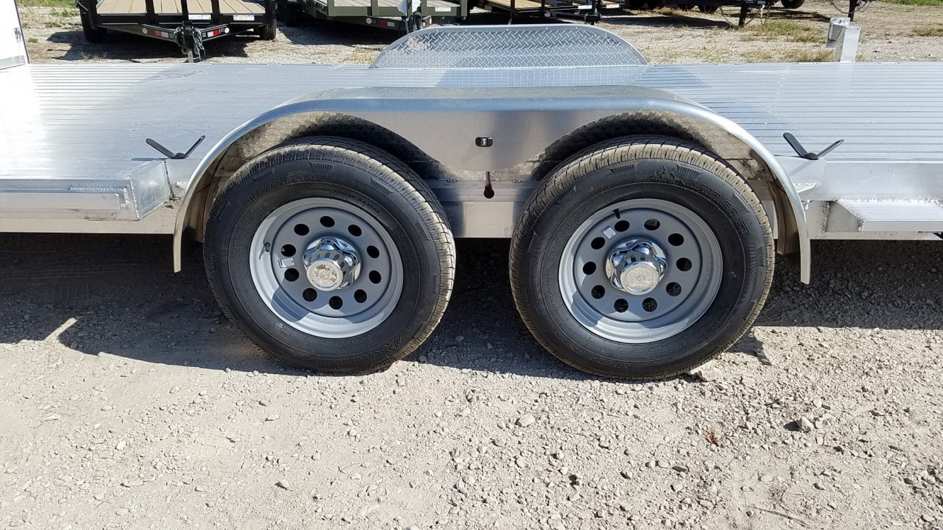 New 2025 R&R 7x24 Aluminum Car Trailer Wide Front 7K W/Add a cab