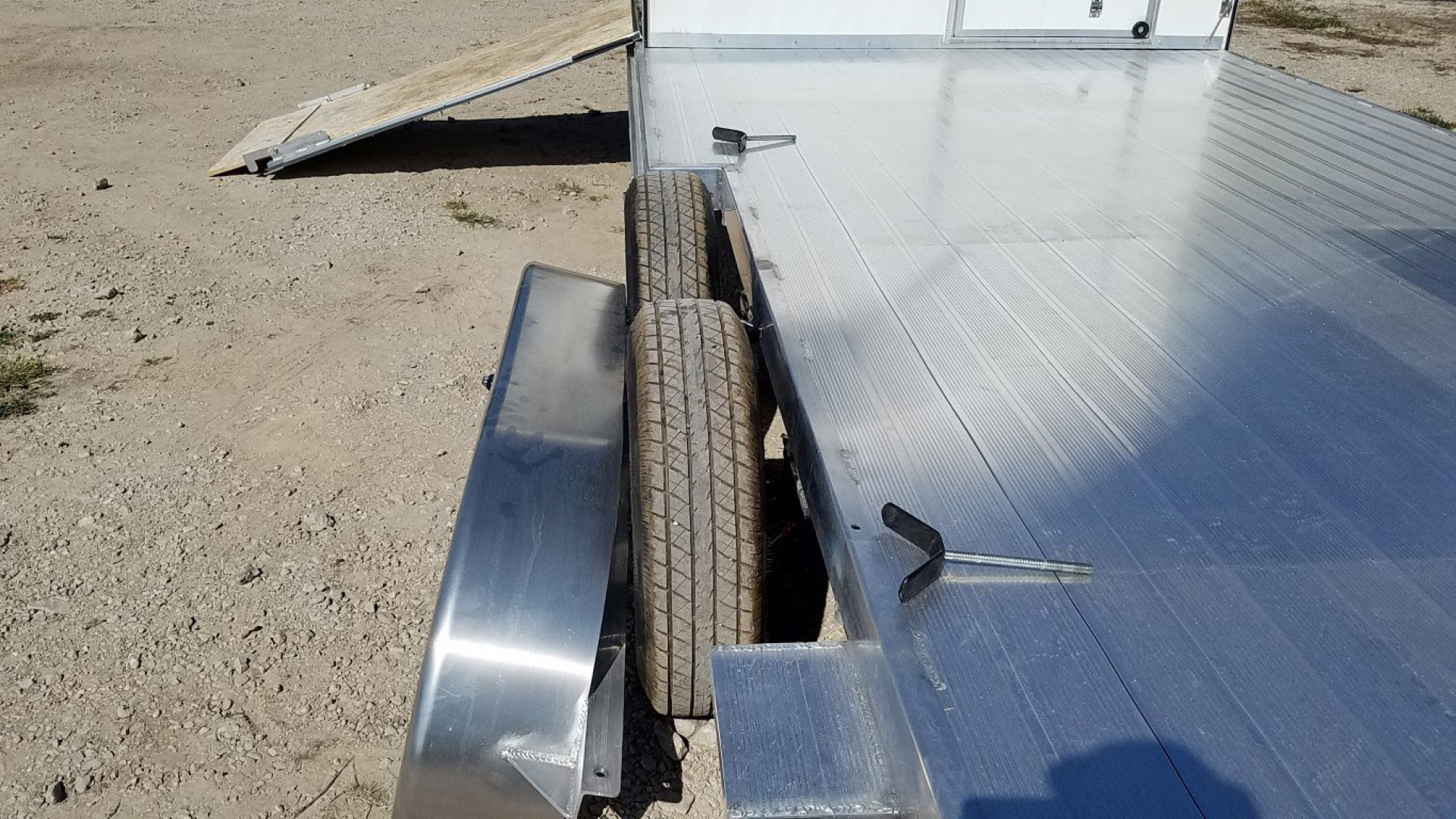 New 2025 R&R 7x24 Aluminum Car Trailer Wide Front 7K W/Add a cab