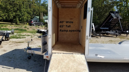 New 2025 R&R 7x24 Aluminum Car Trailer Wide Front 7K W/Add a cab