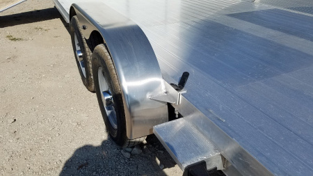 New 2025 R&R 7x24 Aluminum Car Trailer Wide Front 7K W/Add a cab