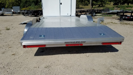 New 2025 R&R 7x24 Aluminum Car Trailer Wide Front 7K W/Add a cab